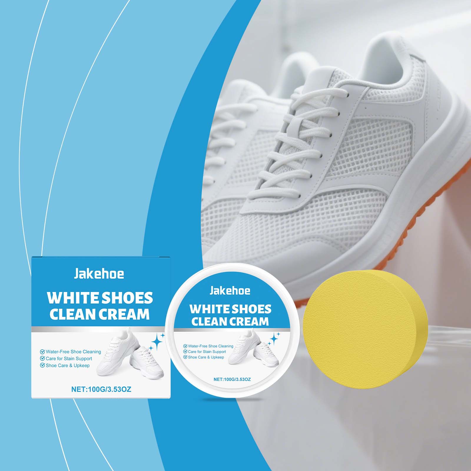 Sneaker Care Whitener - Beyaz Ayakkabı Temizleyici Krem Spor Ayakkabı