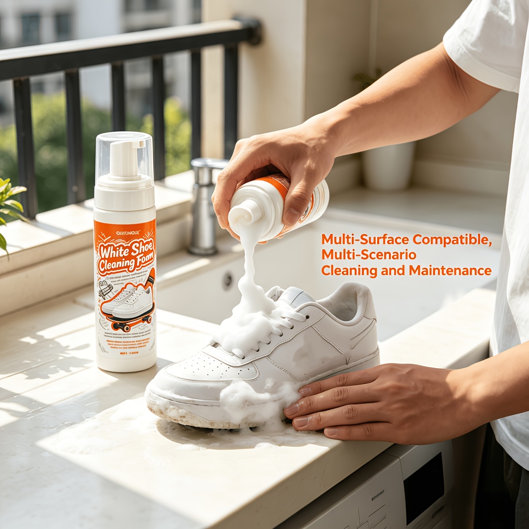 Sneaker Care White - Taşınabilir Durulama Gerektirmeyen Beyaz Ayakkabı Temizleyici