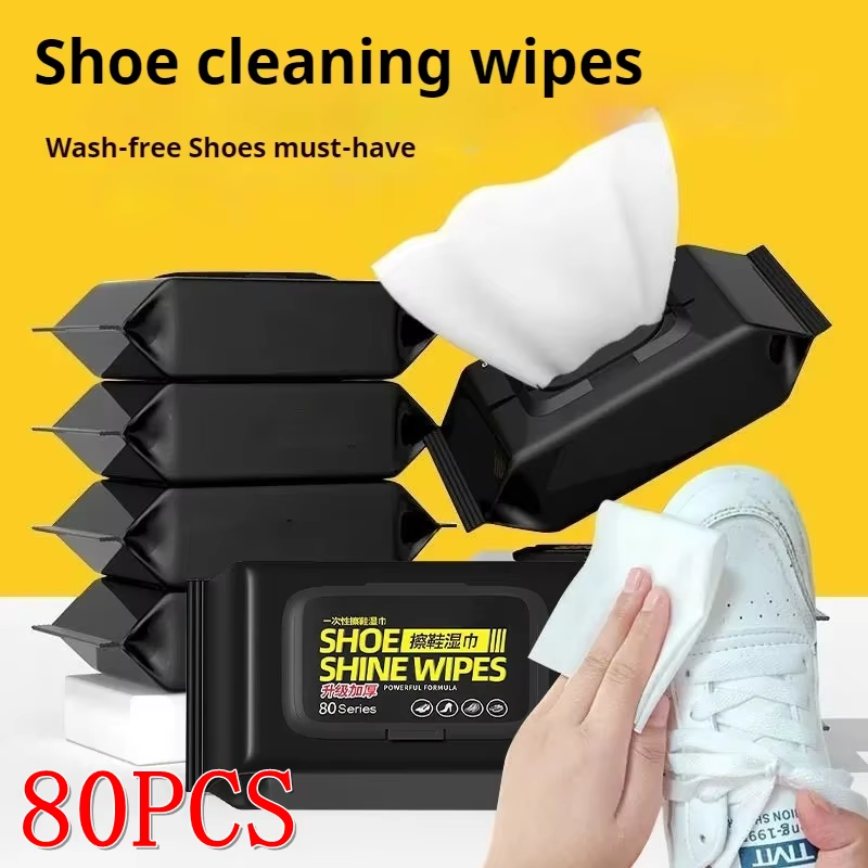 White Sneaker Care Kit - 12/30/80 Adet Spor Ayakkabı Temizleyici, Taşınabilir