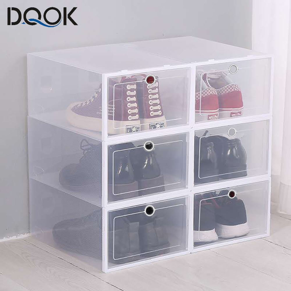 Shoe Box Display - 6'lı Paket Şeffaf Ayakkabı Kutusu Ayakkabı