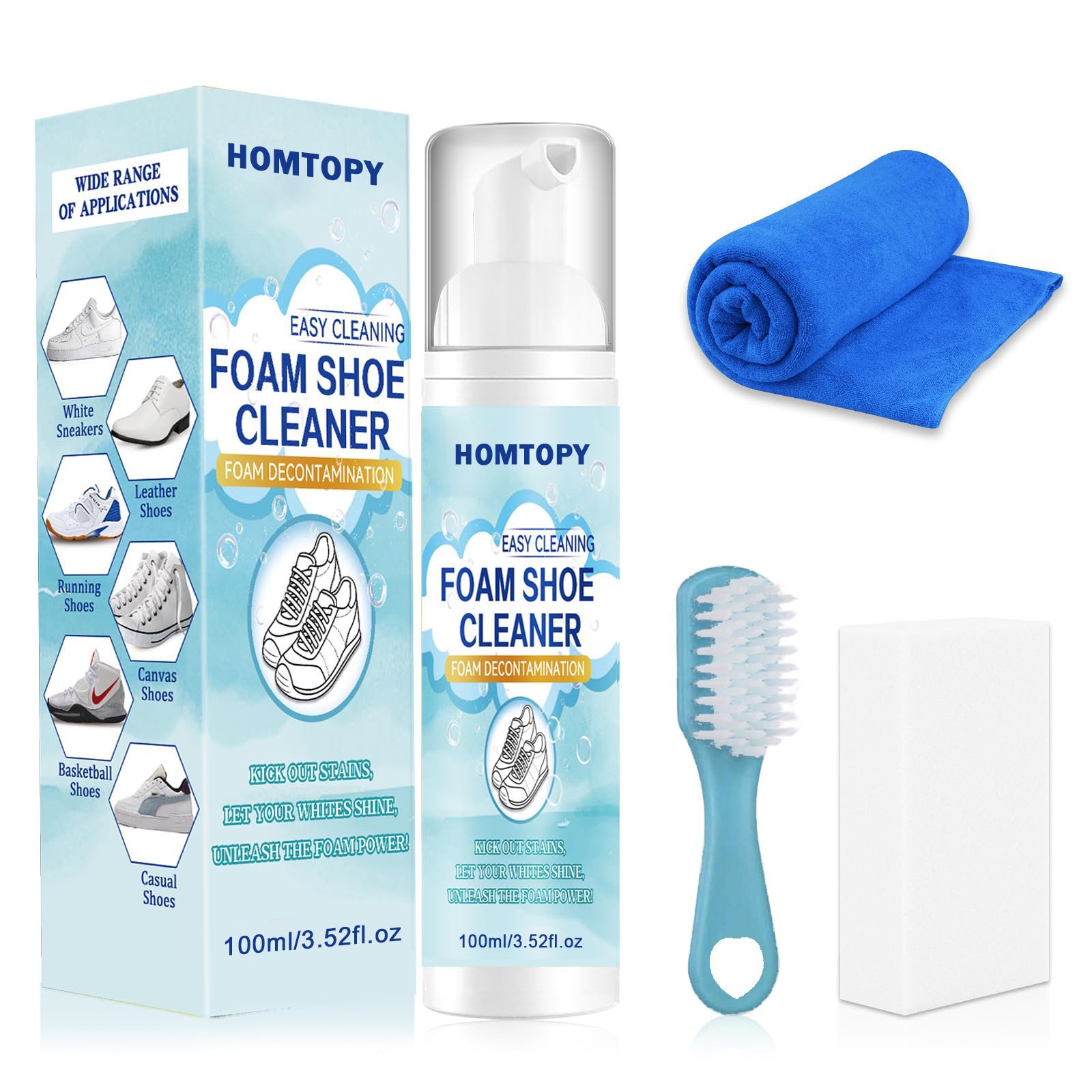 Sneaker Care Spray - Ayakkabı Temizleme Seti,Spor ayakkabı temizleyici,Kir ve