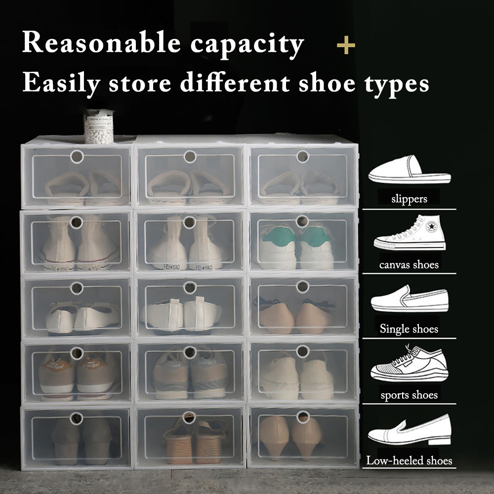 6'lı Paket Şeffaf Ayakkabı Kut - Shoe Box Display incelemesi ve fiyatı