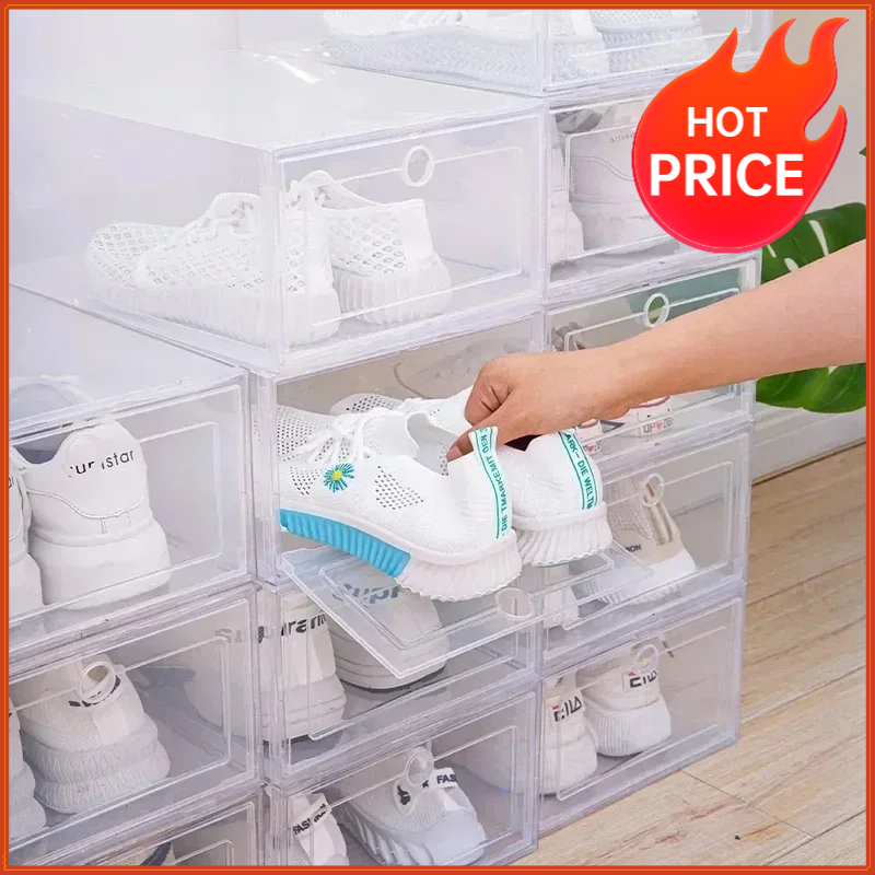 6 adet şeffaf ayakkabı kutular - Shoe Box Display incelemesi ve fiyatı